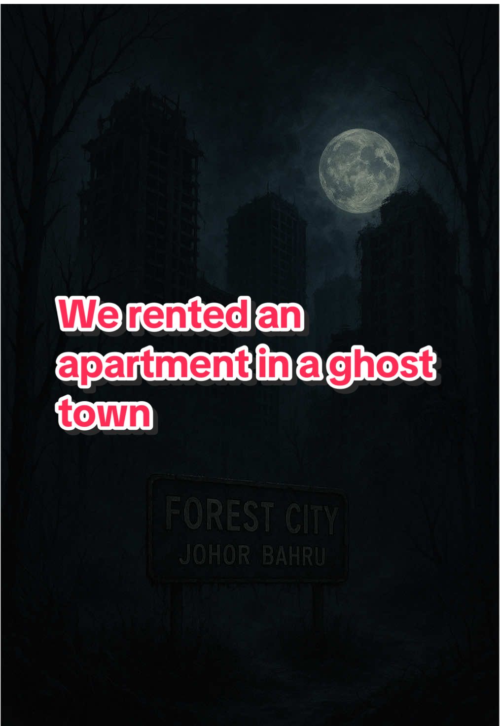We explored Forest City, Johor Bahru at night… and it’s literally a ghost town. Rented a whole apartment and the entire block was completely empty.  Sponsored by @Farhan Proptify @proptify Need help with housing matters or property stuff? Just hit up Farhan at 81800414 #forestcity #johor #ghosttown #abandonedplaces #hauntedplaces 