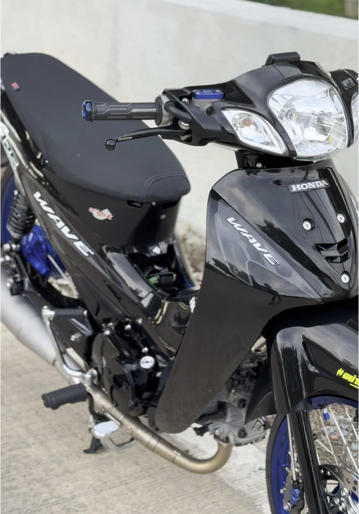 💙🖤#Black_venom #125หัวเถิก #125 #4วาล์ว #waxshine #waxshine 