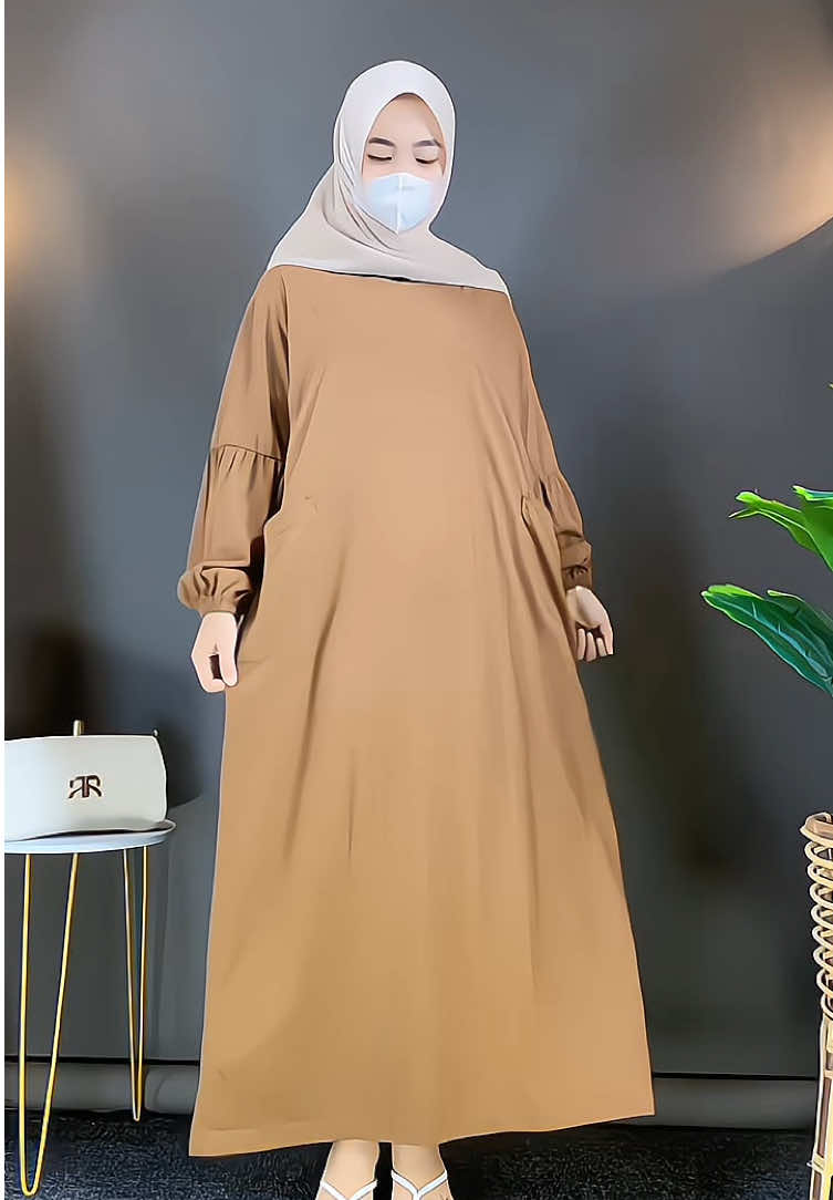 rekomendasi midi dress buat daily super nyaman 🥰🫶🏻#ootdhijab #mididress #gamis #fyp 