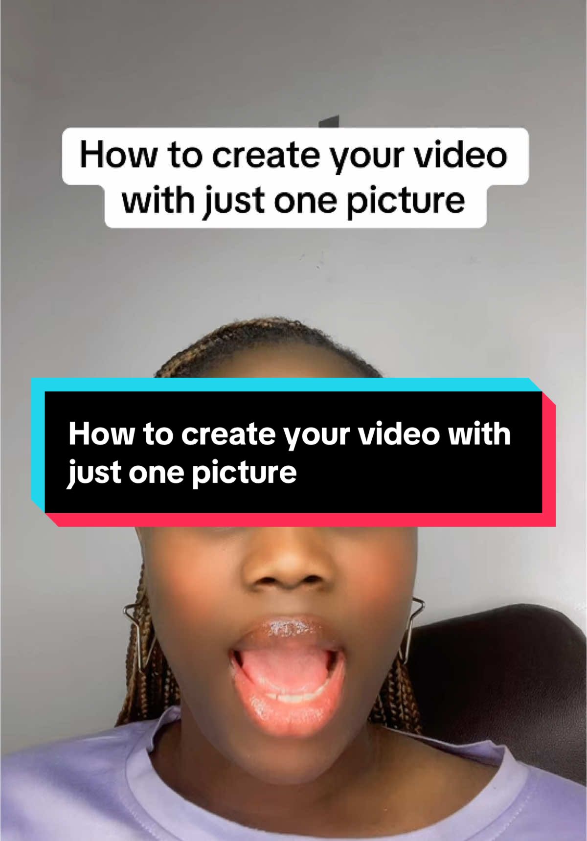 How to create your video with just one picture #tiktoktips #creatortips #tiktokbeginners #newontiktok #drqueenzoe 