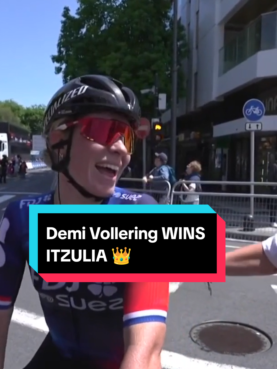 DEMI VOLLERING POWERS TO THE STAGE AND OVERALL VICTORY AT ITZULIA 🚀🙌 A dominant ride from the Dutchwoman sees her claim the crown 👑 #itzuliawomen #cycling #roadcycling 