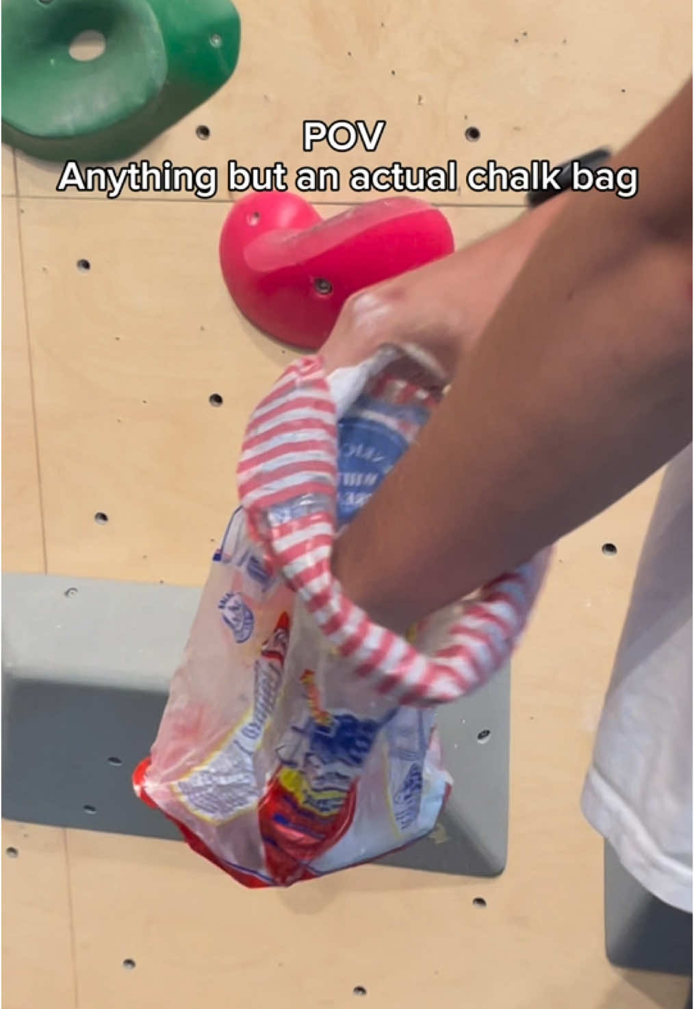 Anybody here with even more unique chalkbags???  @Selecta Philippines @Chowking PH #bouldering