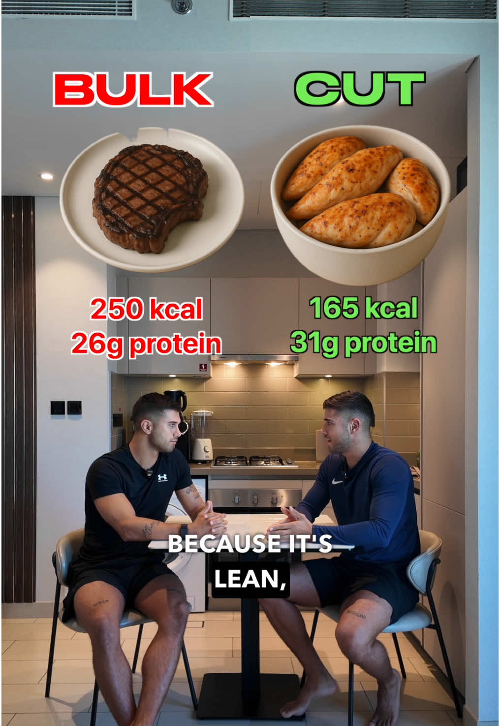 Bulking or cutting - it's not about eating completely different foods. It's about knowing how to adjust based on your goal. Protein shake for breakfast? ➡️ Bulking: protein shake with banana, oats and peanut butter. ➡️ Cutting: protein shake with water. Same food. Different purpose. Understand what you eat - and why. 🤝 Follow for smart nutrition swaps, hybrid training, and performance-focused living.