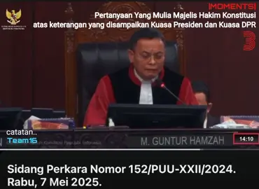 Sidang perkara Uji Materiil UU No.4 Tahun 2023 #MKRI  dengan Nomer perkara: 152/PUU-XXII/2024 dengan agenda mendengarkan Keterangan Kuasa Presiden dan Kuasa DPR #MKL Link sidang : https://www.youtube.com/live/8eC2BmwVwoQ?si=VO9BxT8CH8ryPLLn #MKRI 