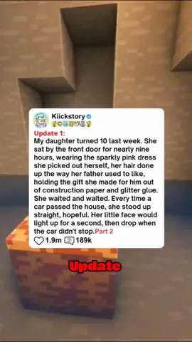 Part 2 | My daughter turned 10 last week. She sat by the front door for nearly nine hours, wearing the sparkly pink dress she picked out herself, her hair done up the way her father used to like, holding the gift she made for him out of construction paper and glitter glue. She waited and waited. Every time a car passed the house, she stood up straight, hopeful. Her little face would light up for a second, then drop when the car didn't stop. #redditstories #redditstoriestts #redditreadings #reddit_tiktok #redditstorytime #storytime #story #askreddit #Relationship 