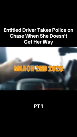Entitled Driver Takes Police on Chase When She Doesn't Get Her Way #copcam #policeoftiktok #police #foryoupage #fypシ #xzybca #fyp #fypage #dashcam #tiktok #vi #viral #trending  FOLLOW FOR MORE 😄
