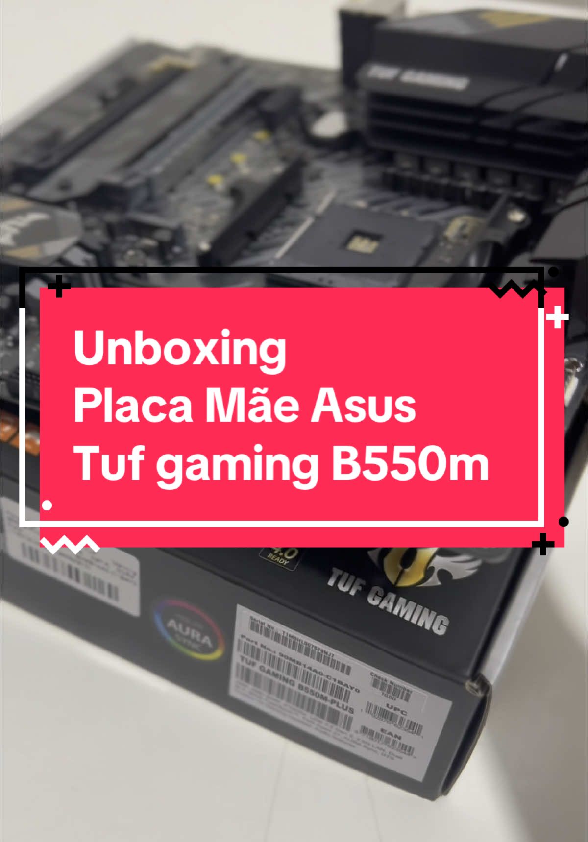 Unboxing Placa Mãe Asus Tuf Gaming B550m Plus. Mais um upgrade para o PC. #motherboard #asus #asustuf #B550m #upgrade #pc #pcgaming #unbox #unboxingvideo 
