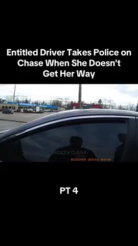 Entitled Driver Takes Police on Chase When She Doesn't Get Her Way #copcam #policeoftiktok #police #foryoupage #fypシ #xzybca #fyp #fypage #dashcam #tiktok #vi #viral #trending  FOLLOW FOR MORE 😄