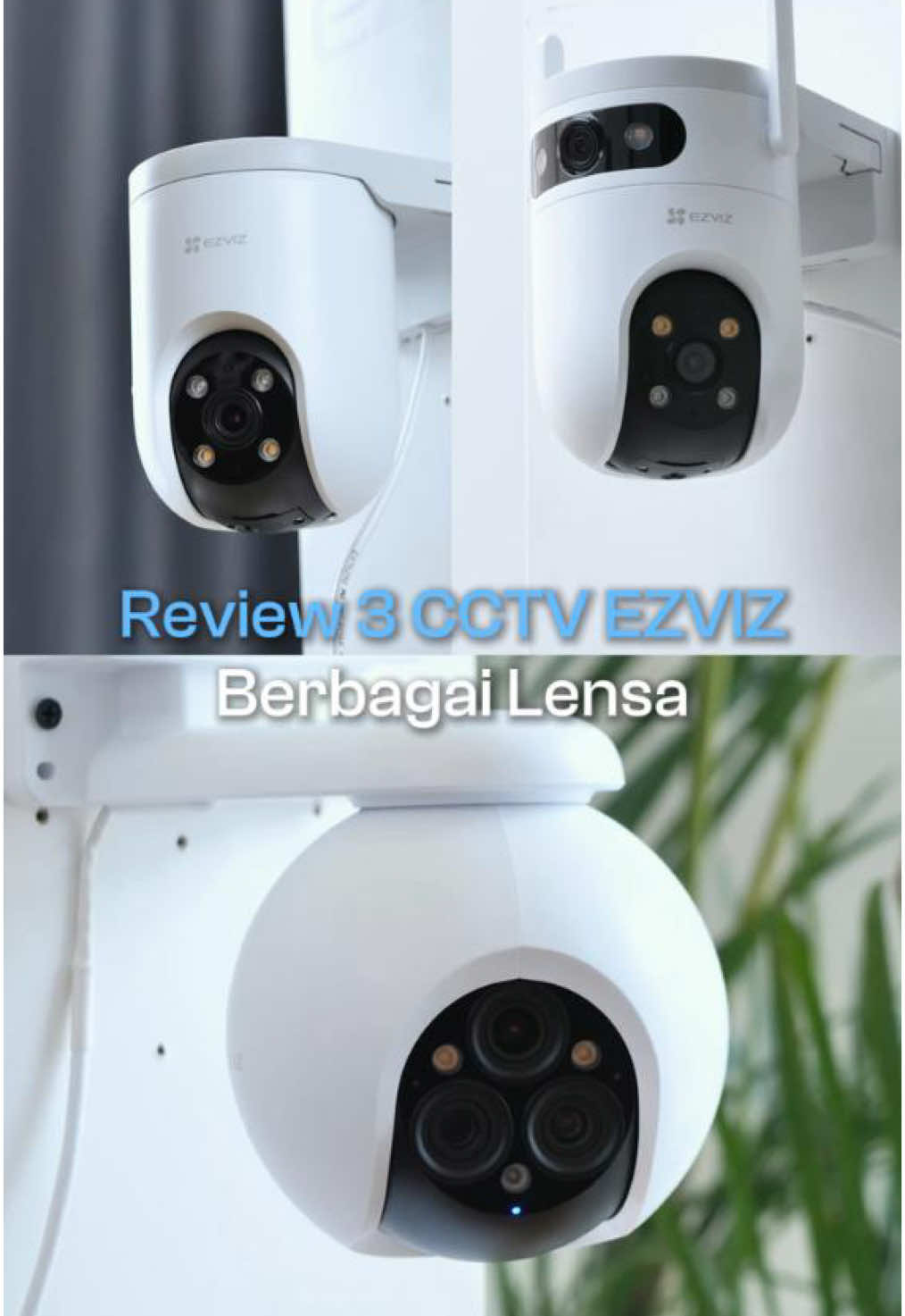 Mau pantau segala lokasi jadi lebih aman dengan CCTV dari EZVIZ! Jadi, mana CCTV yang paling cocok buat kamu? Kalau bingung, langsung komen aja di bawah ya Sobiz! #LebihEazy #CreatingEasySmarthomes #CCTVOutdoor #EZVIZH8c4G #EZVIZH9cDual #EZVIZH80f