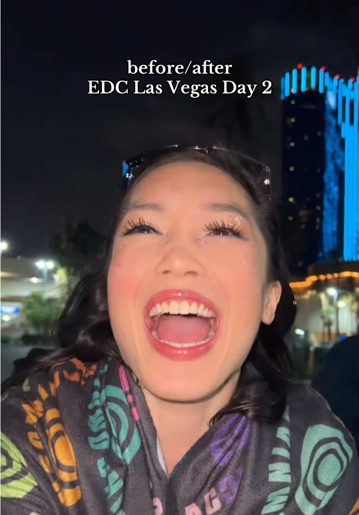 I quite literally blew away #20something #edc #edclasvegas #edclv #electricdaisycarnival #ravetok #musicfestival #festivalseason #ravegirl 