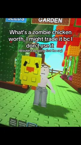 This games so boring yet so fun 💔#roblox #growagarden #fyp #chickenzombie #chickenjockey 
