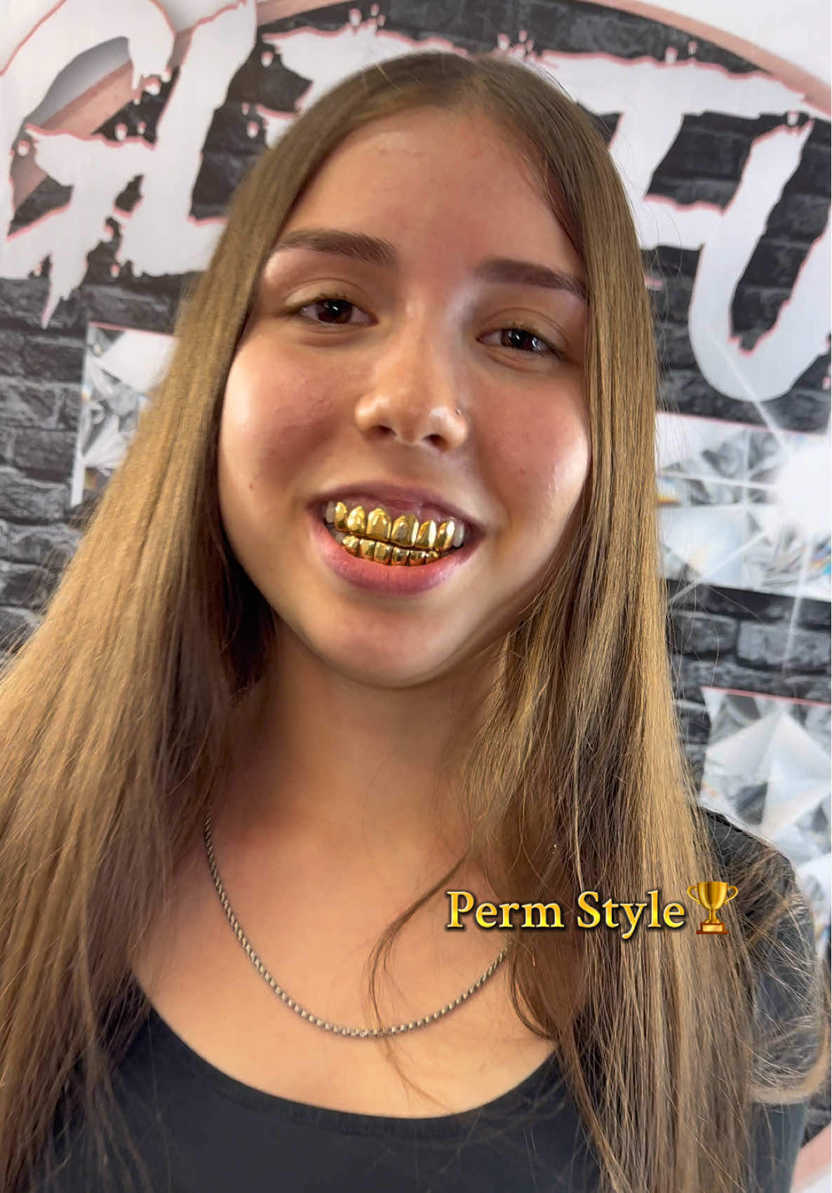 🌴📍Orlando Girl drops 6/6 Perm Style Grillz all Gold🏆🏆🏆 “Everythang Glee” #gleefullgrillz #glee #grillz #florida #fyp #gleeful #gold #orlando #407 #golds #smile