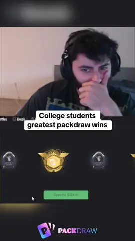 College students greatest packdraw wins #kickstreaming 