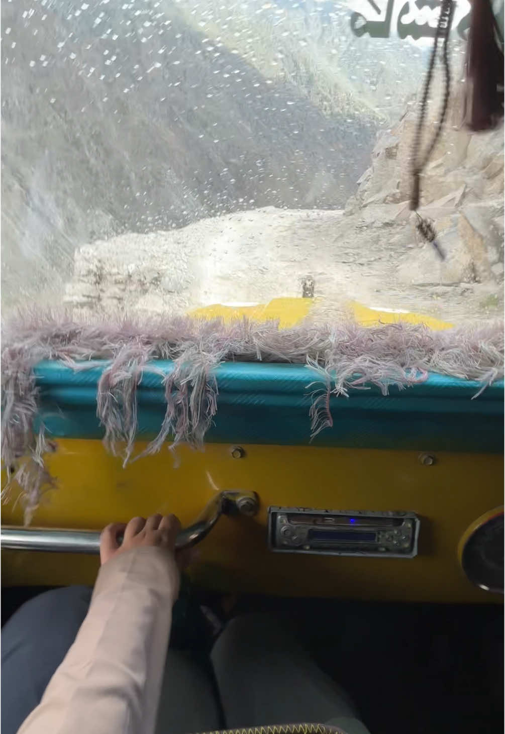 Survived the most dangerous road in Pakistan on the way to Fairy Meadows , I would so do this again 🤩🙂‍↕️💗 #fairymeadows 