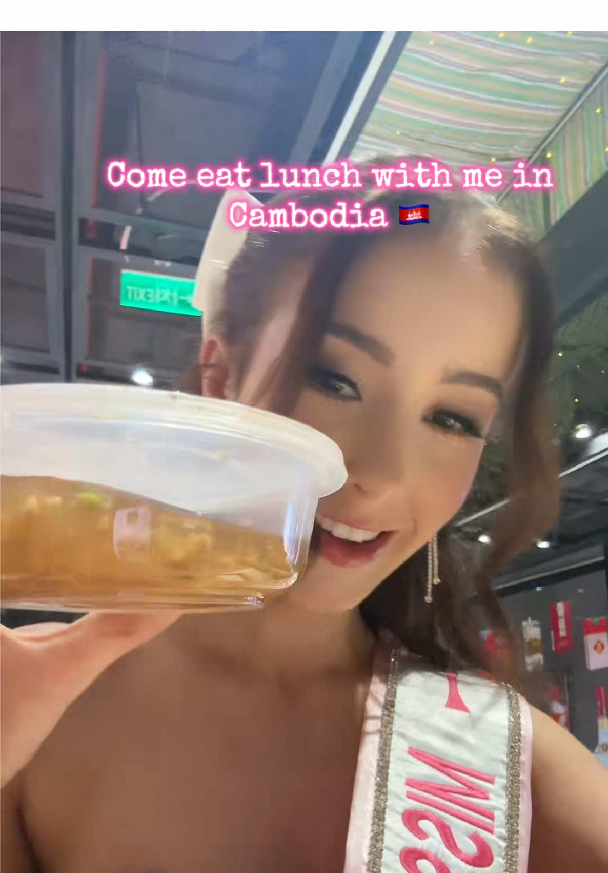 Eat lunch with me!  #cambodia🇰🇭 #missteeniconinternational #teen #pageants #lunch #mukbang #foryou #viral #cambodiapageant #phnomphencambodia #queen #lunch #missteeniconuk #sashastar #Runway #goviral #pageantqueens #roadto #phnomphen #cambodiatiktok #cambiodelook #viral #eatingshow #eatingasmr 