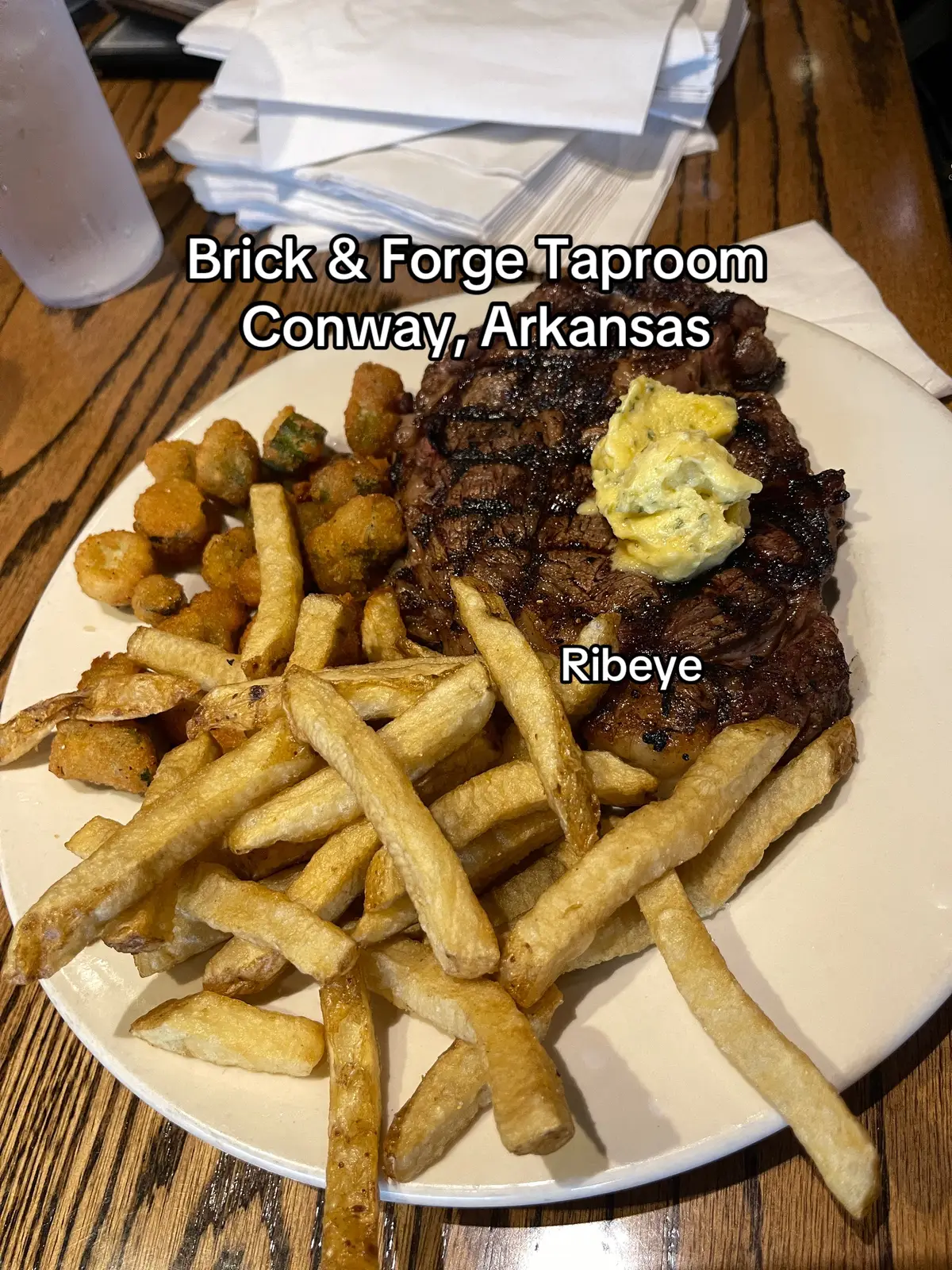 Both sets of our parents like to go to Brick and Forge when they’re in town. They also like the chicken fried chicken and chicken and waffles (neither pictured from this visit). What’s your order? #arkansas #conwayarkansas #brickandforge #brickandforgeconway @arkansastourism @Conway CVB @Conway Chamber 