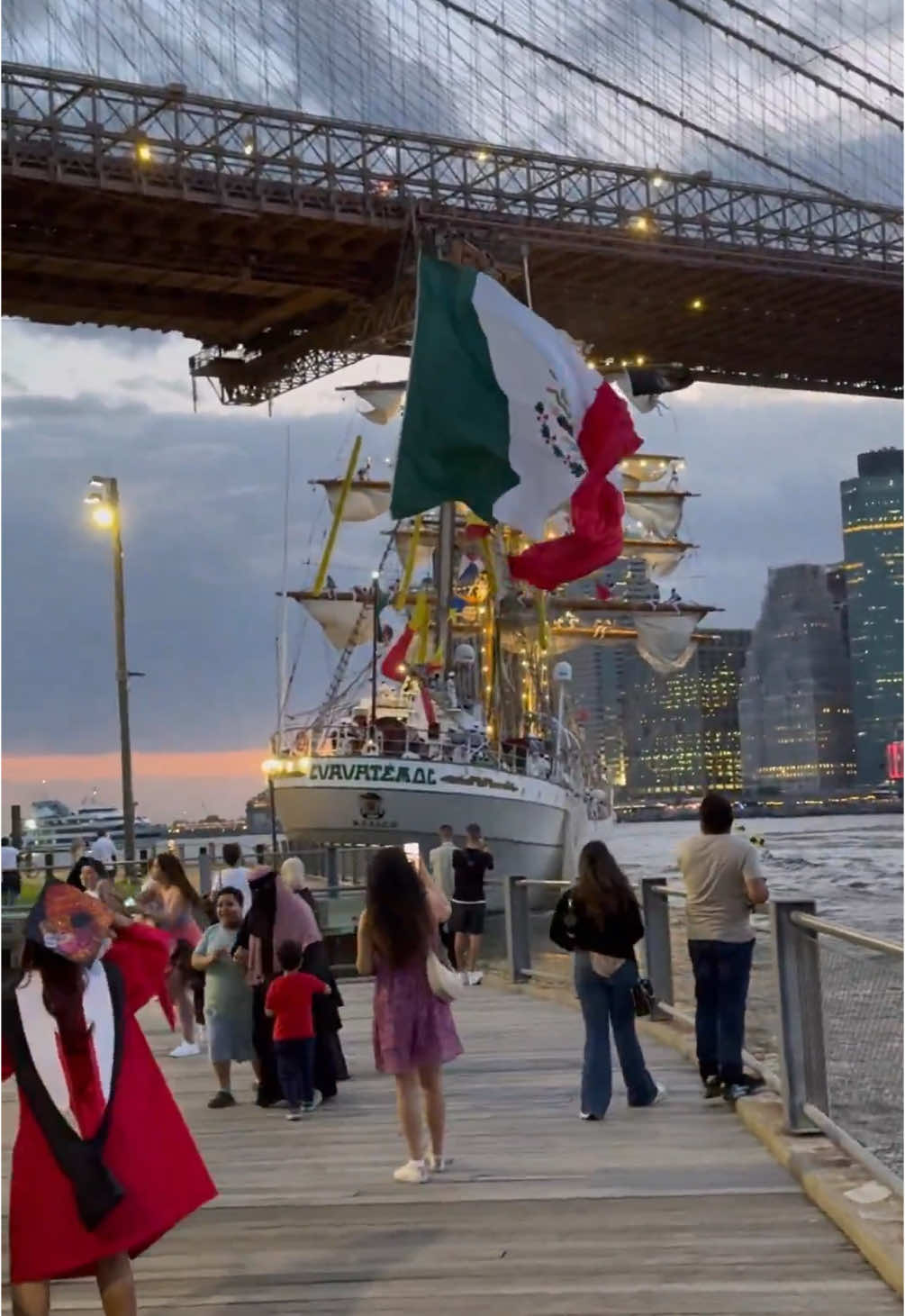 Massive ship just hit the Brooklyn Bridge #brooklynbridge #brooklyn #ship #bridge #fyp #foryoupage #fypシ #trending #viral 
