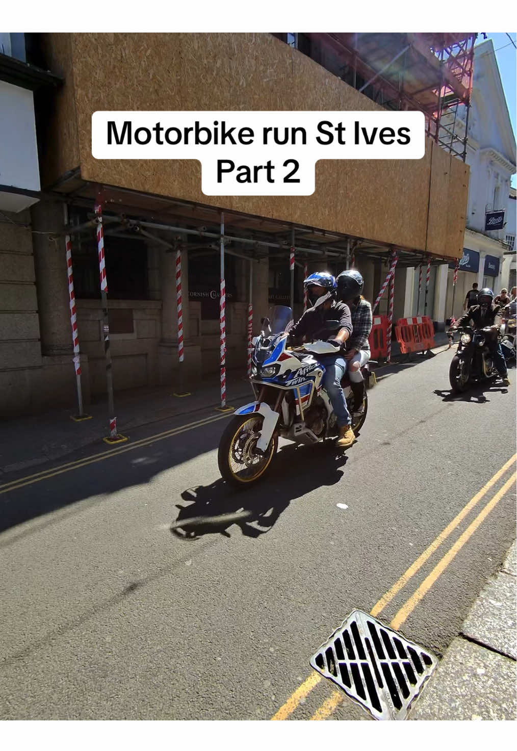 Part 2 motorbike run through St Ives   #motorbikes #classicbikes #stives #cornwalltiktok #fyp 