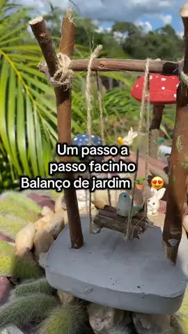 Vamos fazer um enfeite de vaso facinho🥰🌷🍃#infeite #jardim #vasodecorado #arte #artecommadeira 