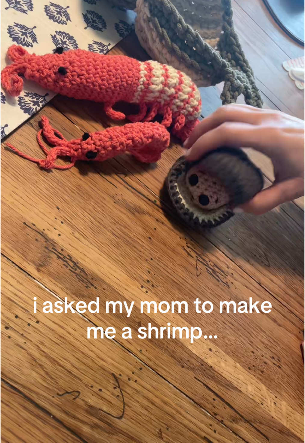 #crochet #crochettok #shrimp #clam #DIY #crochetaddiction @Momma Jones 
