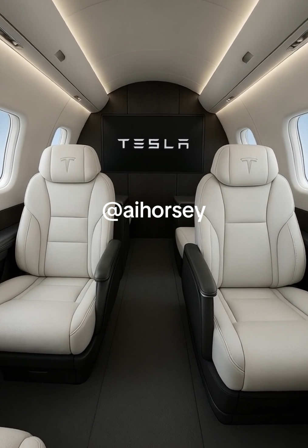 Elon Musk - New Tesla Jet #plane #tesla #fyp #elonmusk 