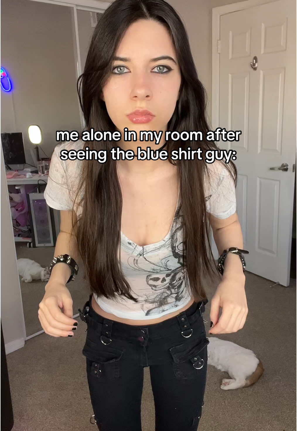 I can’t do it. blue shirt guy wins