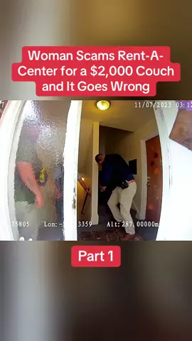 Woman Scams Rent-A-Center for a $2,000 Couch and It Goes Wrong Part 1 #cops #copsoftiktok #police #policeofficer #bodycam #crime #truecrime #truestory #foryou #fyp 