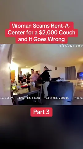 Woman Scams Rent-A-Center for a $2,000 Couch and It Goes Wrong Part 3 #cops #copsoftiktok #police #policeofficer #bodycam #crime #truecrime #truestory #foryou #fyp 