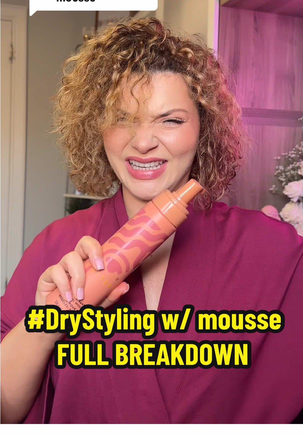 Replying to @Gillian Melinda This technique had done me so well 3/3 times now. #DryStyling works incredibly well for fine hair textures, hair that is easily weight down and overly soft/doesnt need a lot of moisture from creams. This SINGLE PRODUCT routine provides texture, volume, body, and bounce, all in a fraction of the time that wet styling would take. If you haven’t tried it yet, this is your sign to. #manesbymell 