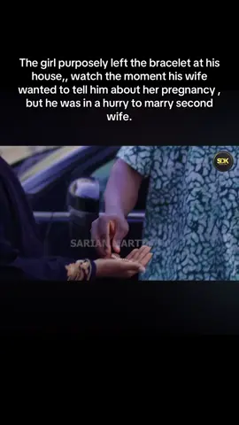 The girl purposely left the bracelet at his house,, watch the moment his wife wanted to tell him about her pregnancy , but he was in a hurry to marry second wife.#fypシ゚ #treasurejthomas #nollywoodmovies 
