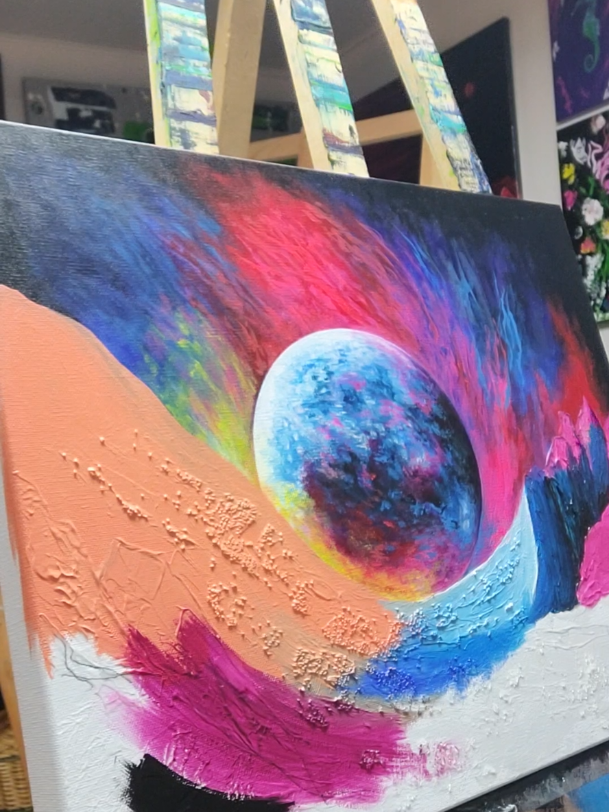 #artistepeintrequebecoise #galaxy #mediummixte #artvisuel #artistsoftiktok #repentigny 