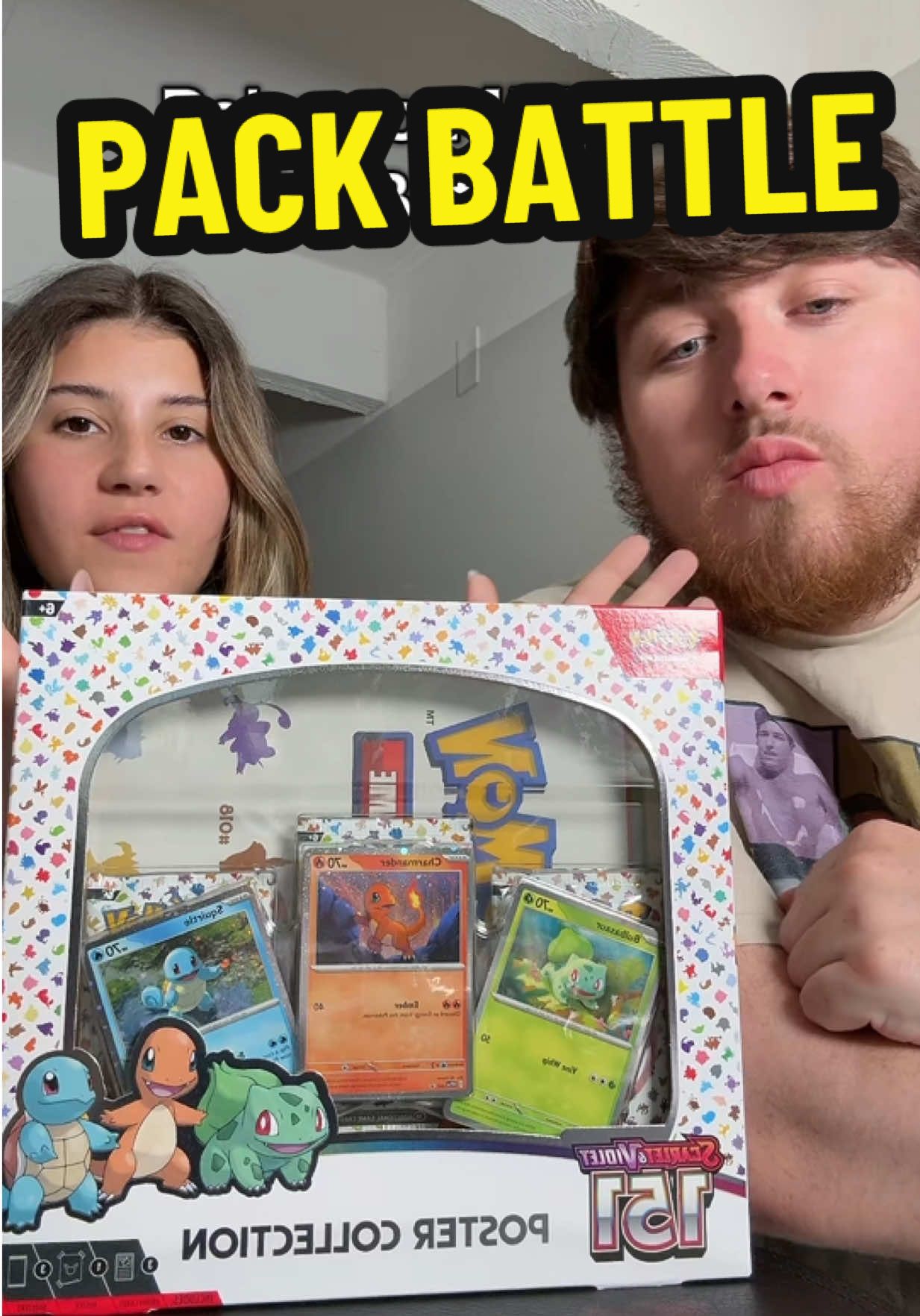 She always wins the Pack battles 😩 #pokemon #pokemon151 #packbattle #pokecouple 