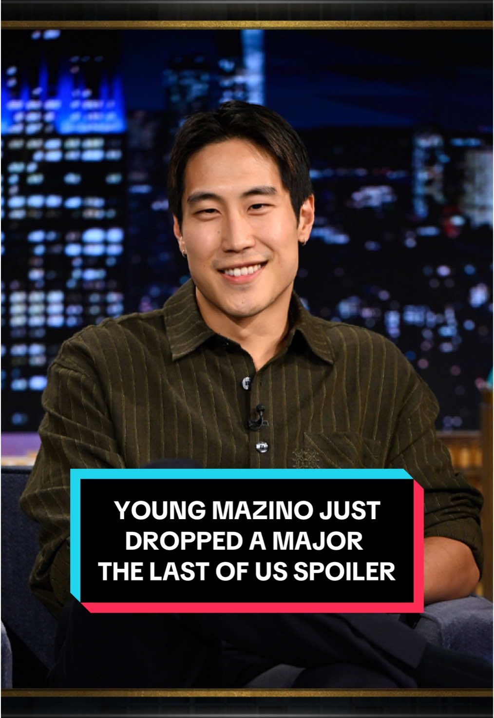 Young Mazino just dropped a major The Last of Us spoiler 🤣 #FallonTonight #TonightShow #YoungMazino #PedroPascal #TheLastOfUs #JimmyFallon 