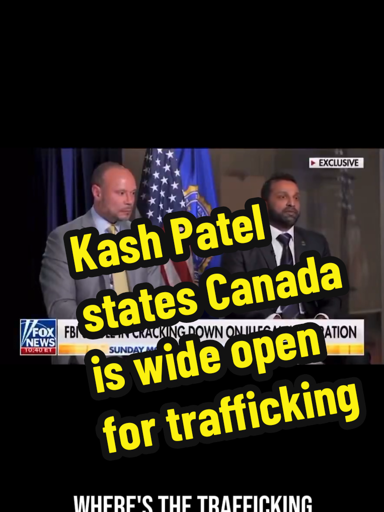Kash Patel: “And I’ll give you a statistic that I gave to Congress that nobody was paying attention to,” Patel added. “Over 300 known or suspected terrorists crossed into this country last year, illegally… 85 percent of them came in through the northern border.” 🇨🇦  “The facts speak for themselves. It’s the [northern] border that's open.” 🤯🤯🤯 #usa #trump2025 #kashpatel #canadausaborder #elbowsup 