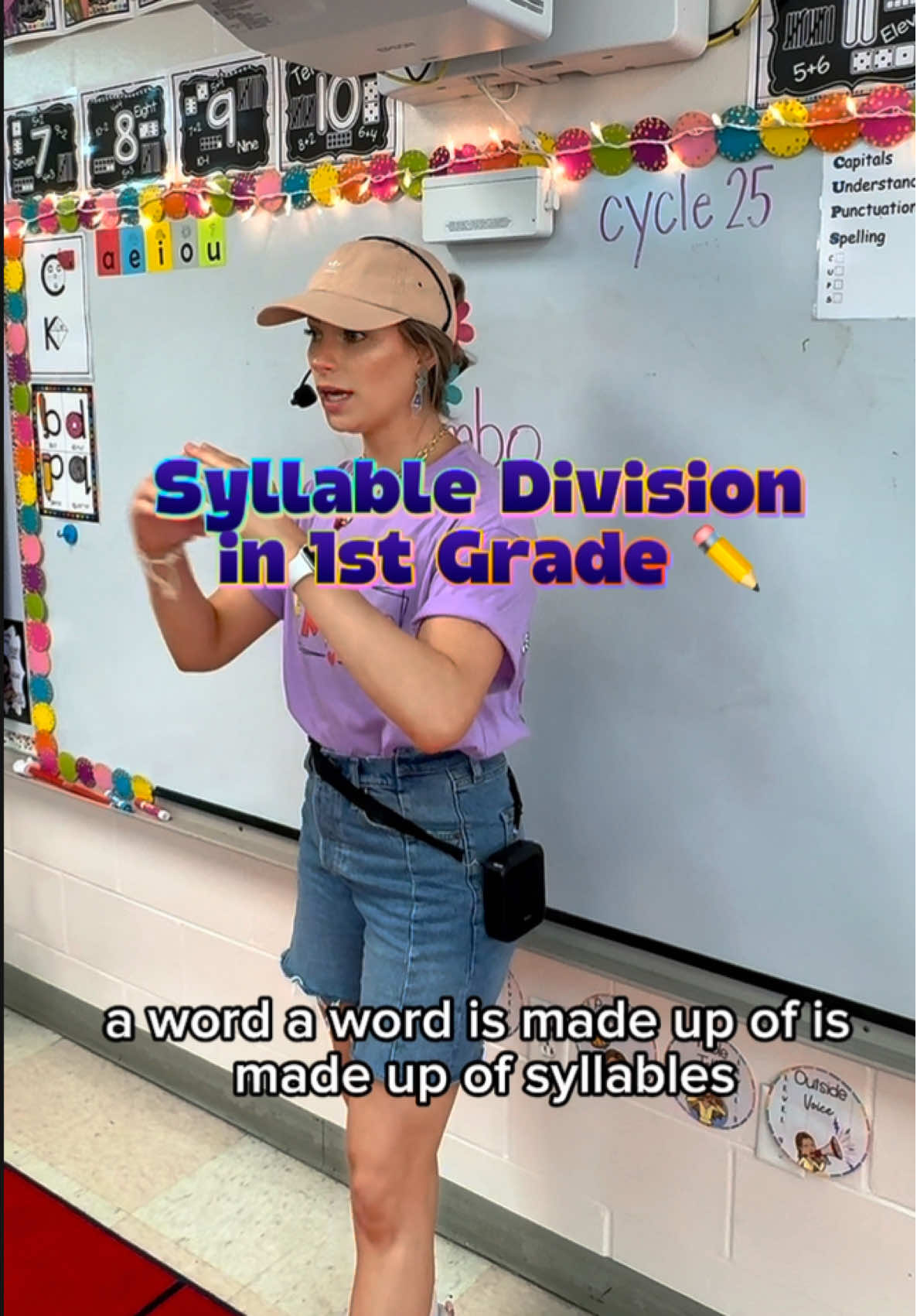 Making big words easier to read in 1st grade 😌📖 Can’t believe my time with them is almost over 😭💔 #teachersoftiktok #teacher #firstgrade #teacherlife #teachertok #scienceofreading #syllabledivision 