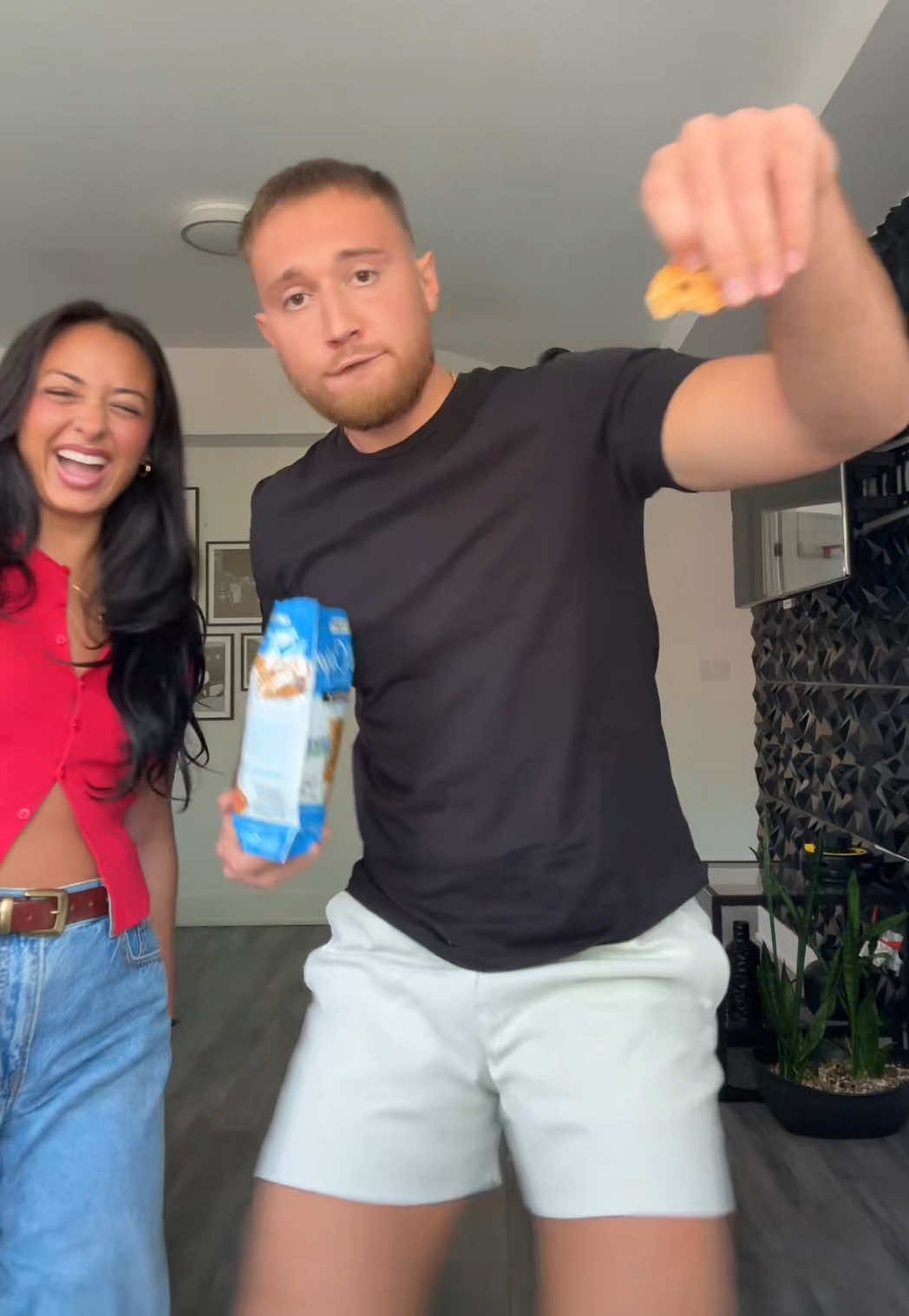 Caleb found his new talent 😭 #fyp #couplescomedy #couplescontent #dancetrend #relationships #calebnandrea 