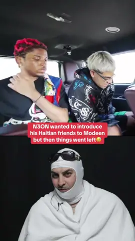 N3ON wanted to introduce his Haitian friends to Modeen but then things went left😅 #haiti #n3on #streamer #collab #crazy #modeen #jokes 