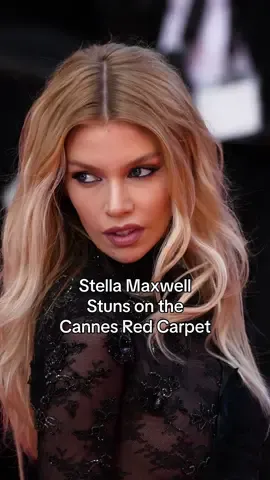 #StellaMaxwell walked the #Cannes red carpet in Cheney Chan tonight for the premiere of Wes Anderson’s “The Phoenician Scheme”. 
