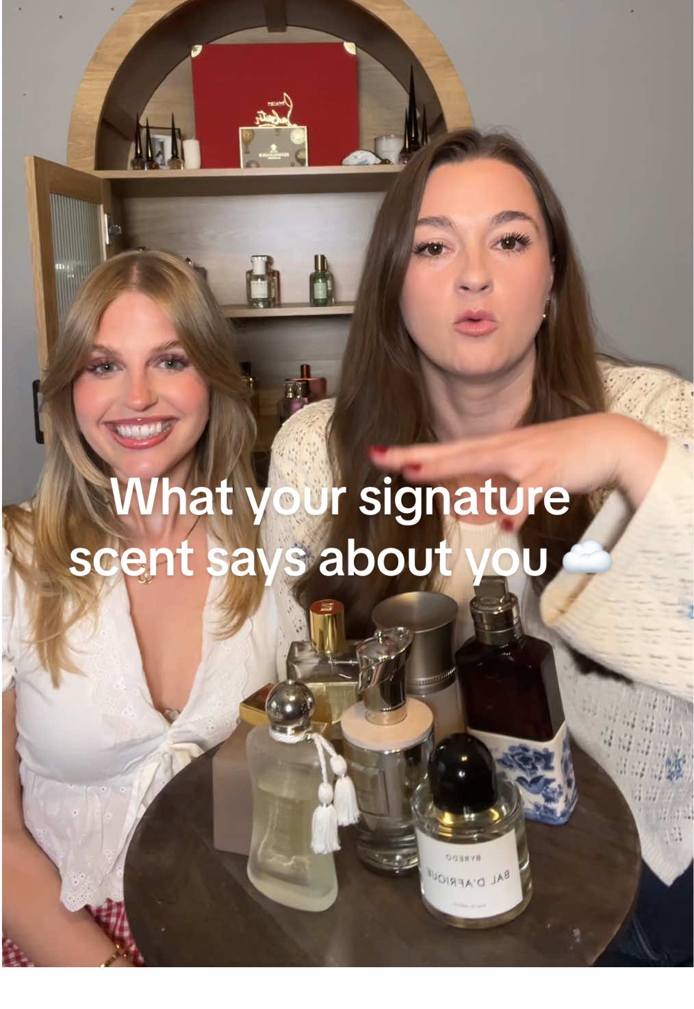 comedian bestie @katieann_woodeshick tells what your niche signature scents says about you 🥹 Use code “PERFUMEMILY10” for 10% off Mind Games or So Avant Garde  @BYREDO @driesvannoten @Parfum de Marley @Mizensir Parfums @mindgamesfragrance @Liquides Imaginaires @So Avant Garde  #fragrancetiktok #signaturescent #mindgames #queening #blanchebete #parfumsdemarly #valaya #cleanperfume #perfume 