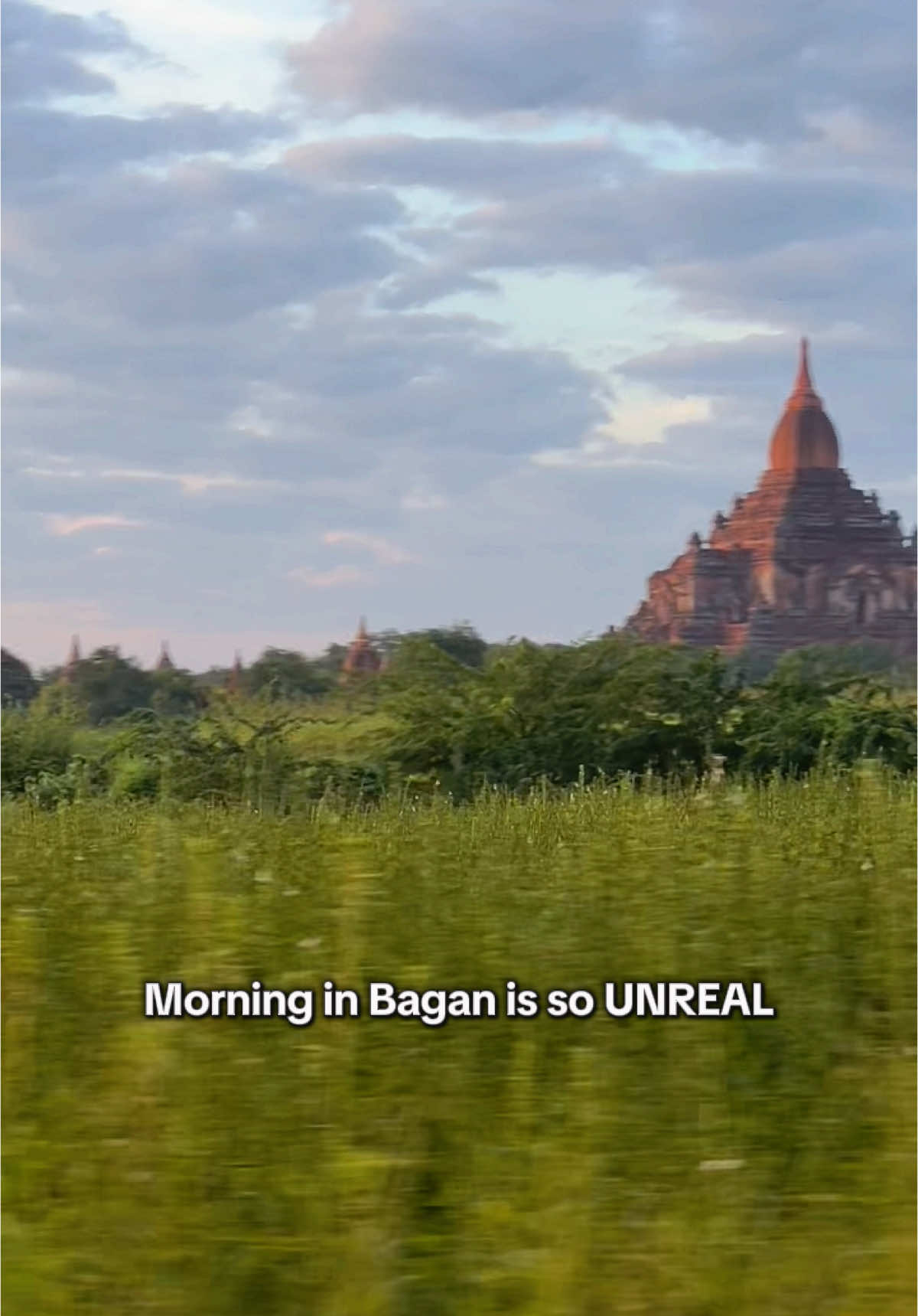 ✨ Morning in Bagan feels like a dream. Golden hour over ancient temples — unreal peace. #baganmyanmar #travelmyanmar #templesofbagan #morninglight #goldenhourvibes #cinematicmorning #travelvibesdaily #poeticvisuals #aesthetictravel #apricityrayl