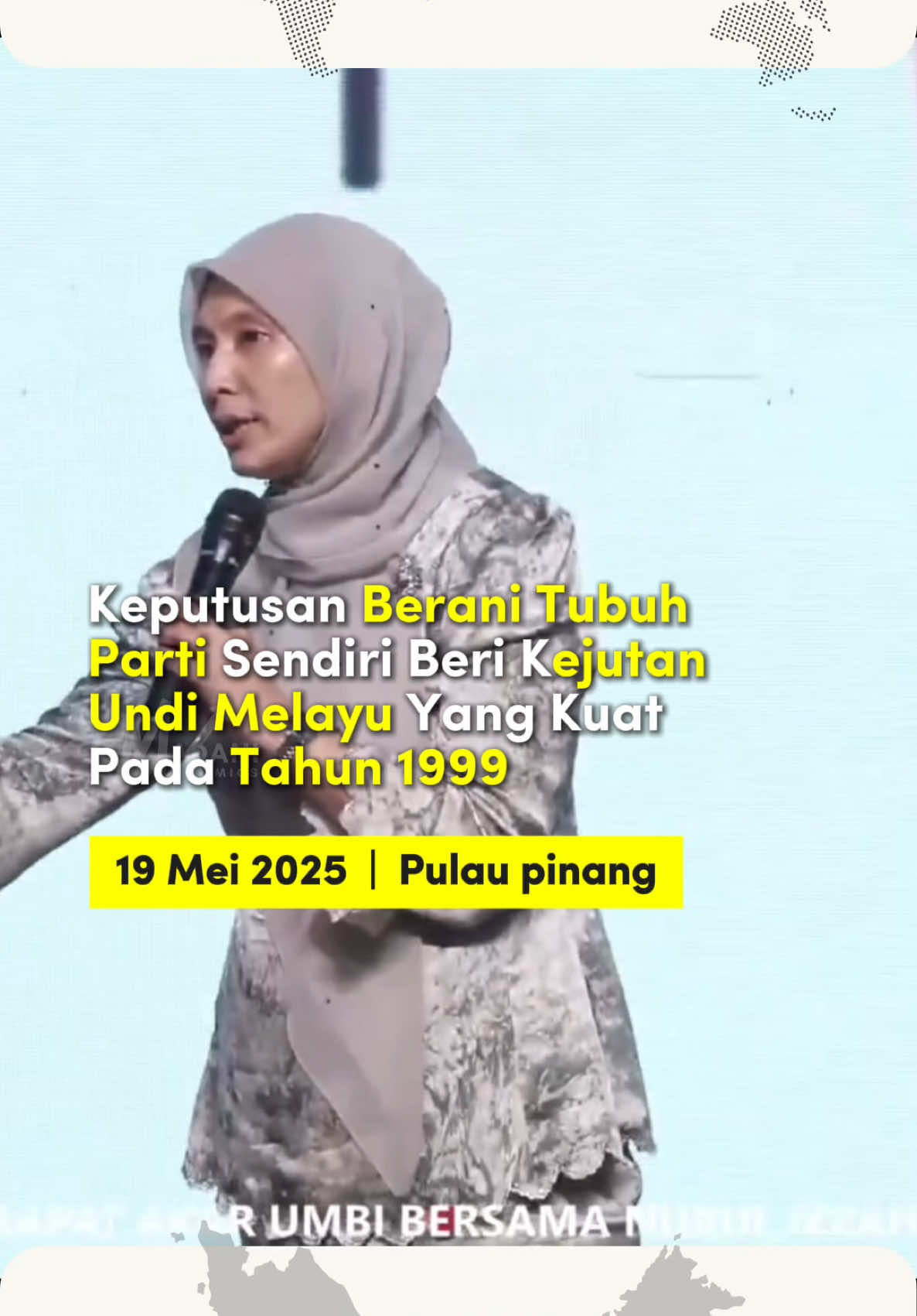 KEBERANIAN POLITIK ADA NILAINYA “Satu cabang mesti ada wakil Cinanya, Indianya, dan semua isu termasuk Artikel 152 dan 153 perlu dibincang secara bersama. Masya-Allah, tahun 1999 kita berjaya raih 54% undi masyarakat Melayu, bukti keberanian politik itu ada nilainya.” — @n_izzah, Naib Presiden PKR #nurulizzahanwar #partikeadilanrakyat #pemilihanpkr2025 