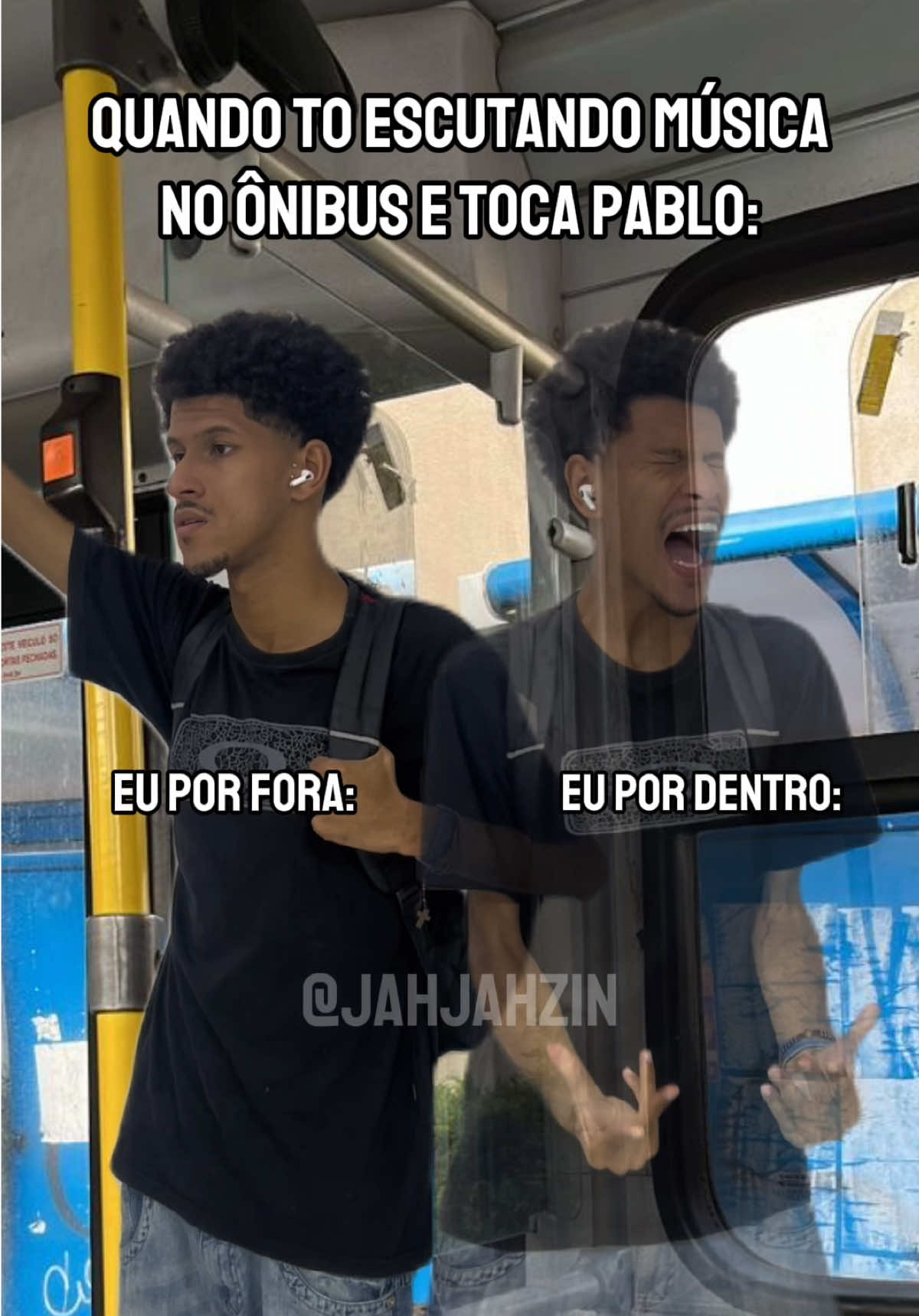 por dentro me acabo de cantar  #fy #fyp #pablo #pablodoarrochaoficial #pablodoarrocha #arrocha #sofrencia #humor #meme #onibus #busao #busão #ônibus #fone #music 