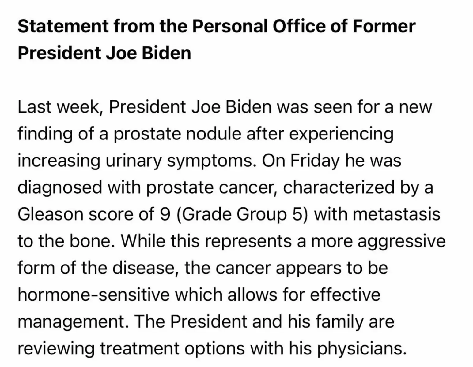 This is certainly sad news, and the Johnson family will be joining the countless others who are praying for the former President in the wake of his diagnosis. #makeamericagreatagain🇺🇸❤️ #speakermikejohnson #louisiana #bidencancer #postratecancer 