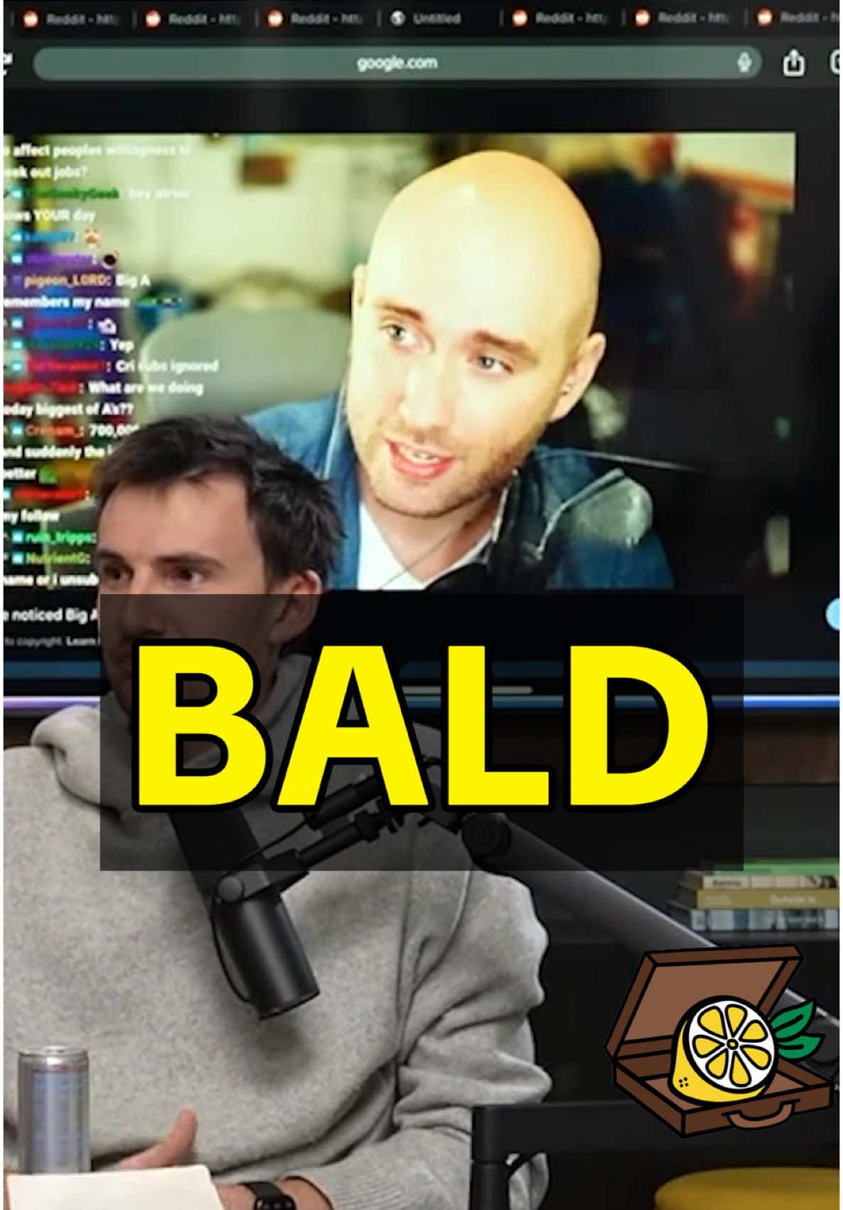 Atrioc FINALLY acknowledges what happened last episode 🍋 Lemonade Stand | Episode 11 #atrioc #doudoug #podcast #bald #baldtrioc #nohair #clips #theyard