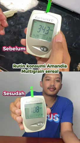 Seneng banget bisa ketemu cemilan enak yang aman untuk penderita gula tinggi 🥰 #amandia #amandiasereal #serealdiabet #snacksehat #cemilanbebasgula #probetes #fyp #makananrendahgula 