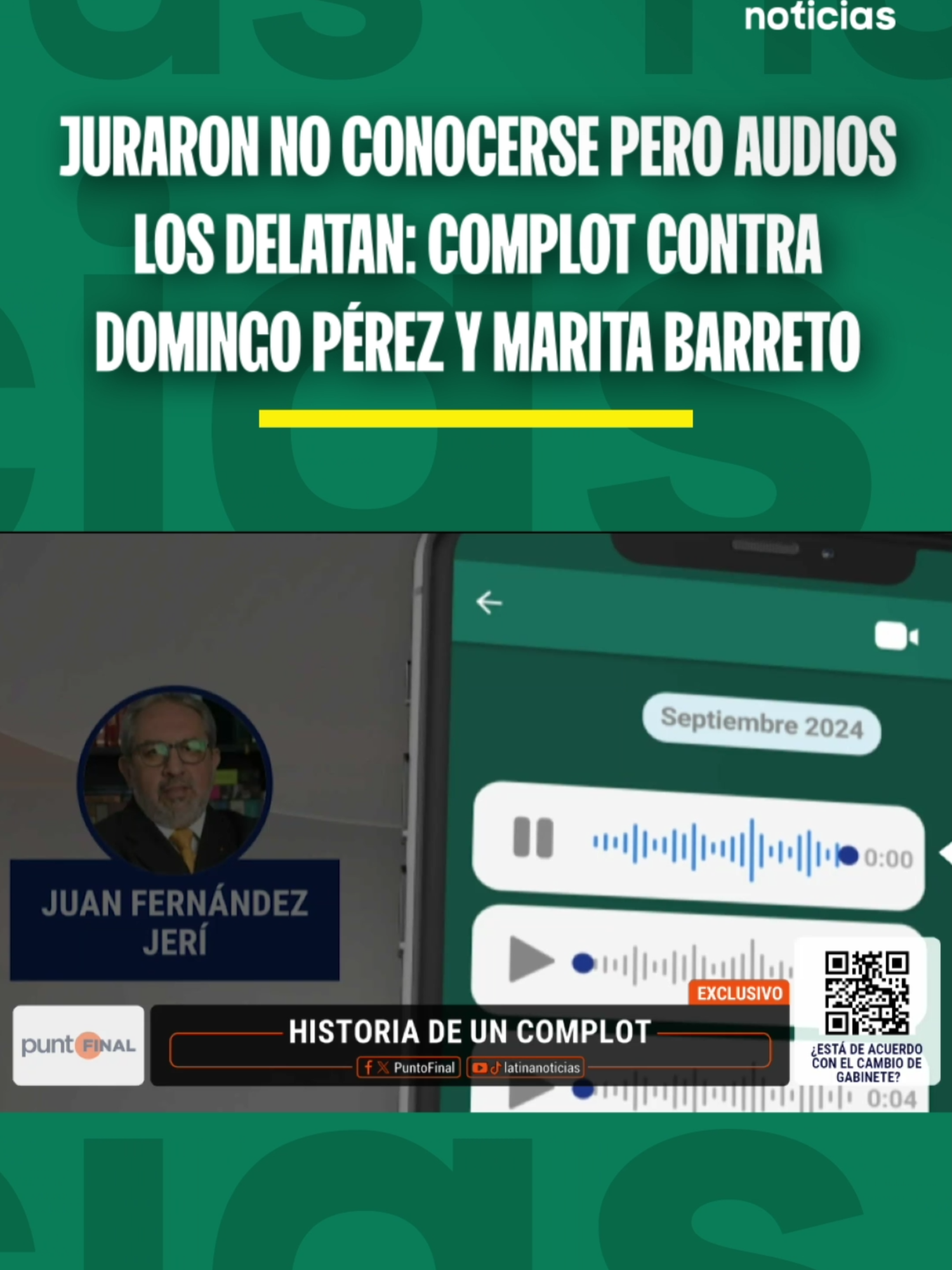 🚨 #PuntoFinal  | Salas Beteta, exabogado de Fuerza Popular y Fernández Jerí, jefe de la Autoridad de Control del MP, negaban conocerse, pero audios demostrarían que mantuvieron comunicación y que hacían acuerdos, como abrir investigaciones contra fiscales.