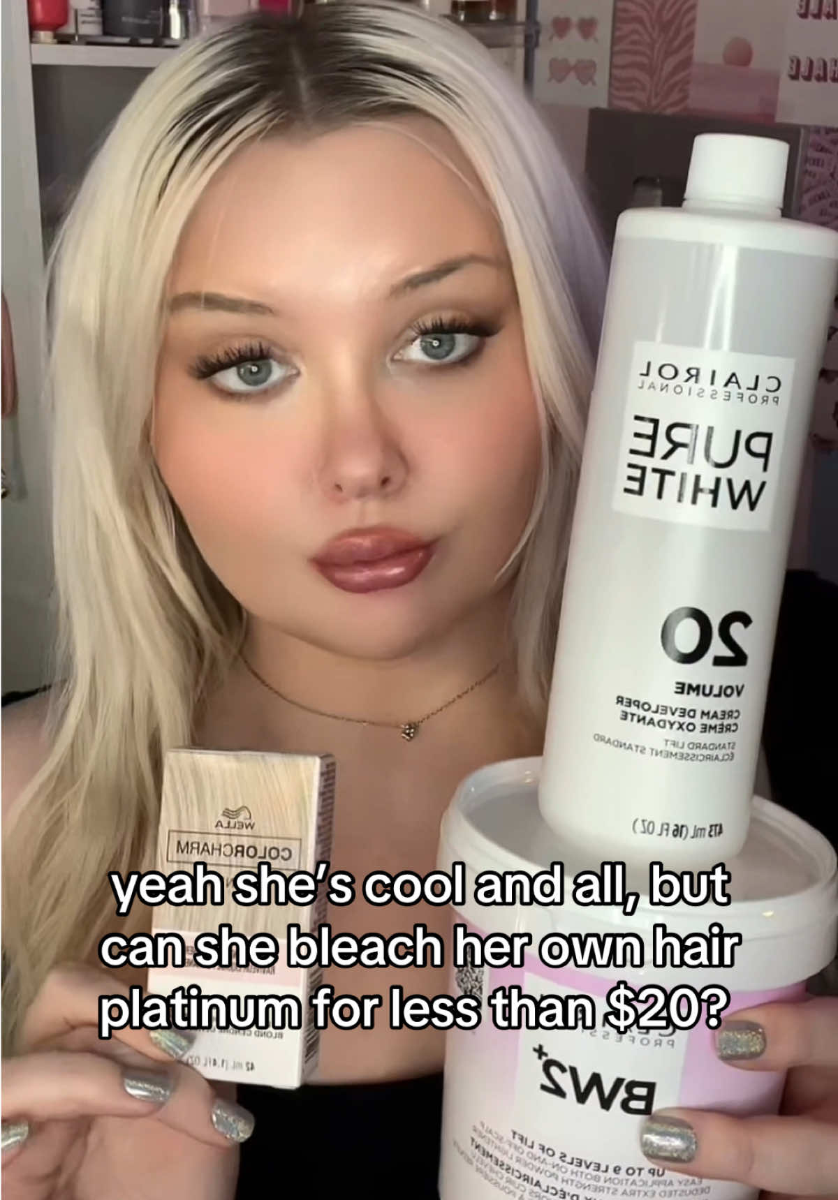 my superpower is bleaching my own blonde hair 🤍 turned out a little silver toned this time but within 1 wash it was the perfect shade! #platinumblonde #silverblonde #diyhair #beautyonabudget #hairgoals #hairtok #bleachblonde 