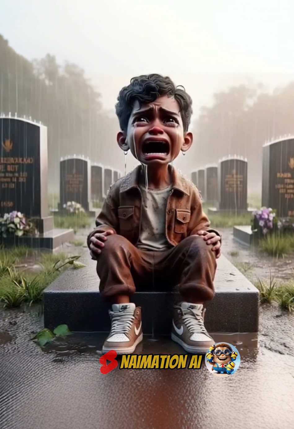 Aku gak punya ayah dan ibu 🥹😭 #animasi #animasilucu #kartun #cartoons #kartunlucu #kartunanimasi #hiburan #komedi #kocak #humor #sedih #yatimpiatu #ai 