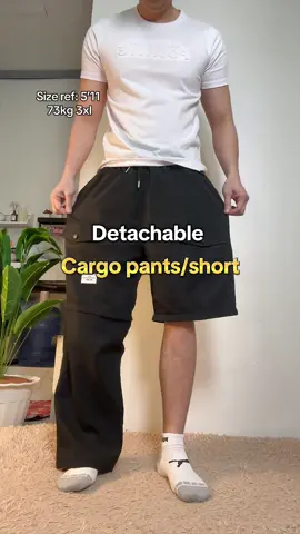 Detachable cargo pants/short #menspants #cargopants #cargoshort 