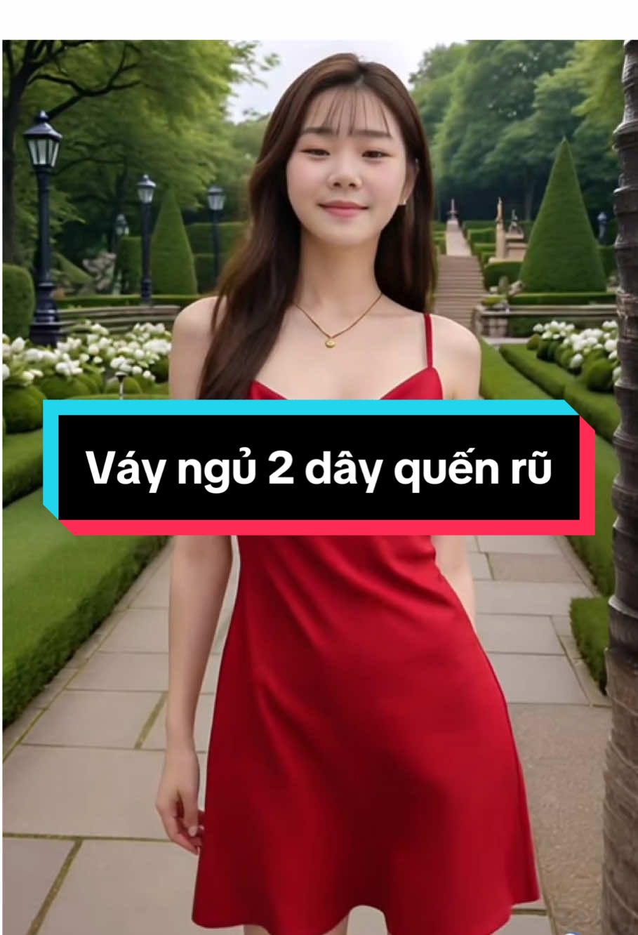 Váy Ngủ Hisexy 2 Dây Cổ Đổ Lụa Satin Cao Cấp MD12 Nữ Váy Ngủ Dress Women#anchishop #vayngu #vaynguquyenru #thoitrangnu #xuhuong 